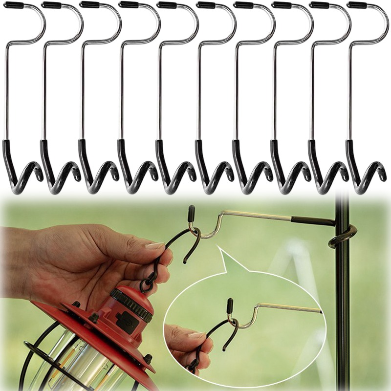Outdoor Camping Gazebo - 1-10PCS Camping Tent S Hook Stainless