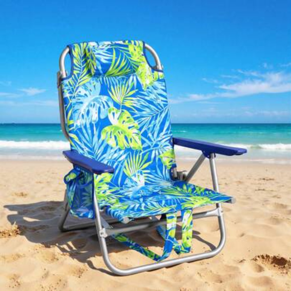 Outdoor Camping Recliner - Folding Backpack Beach Chair for Adults