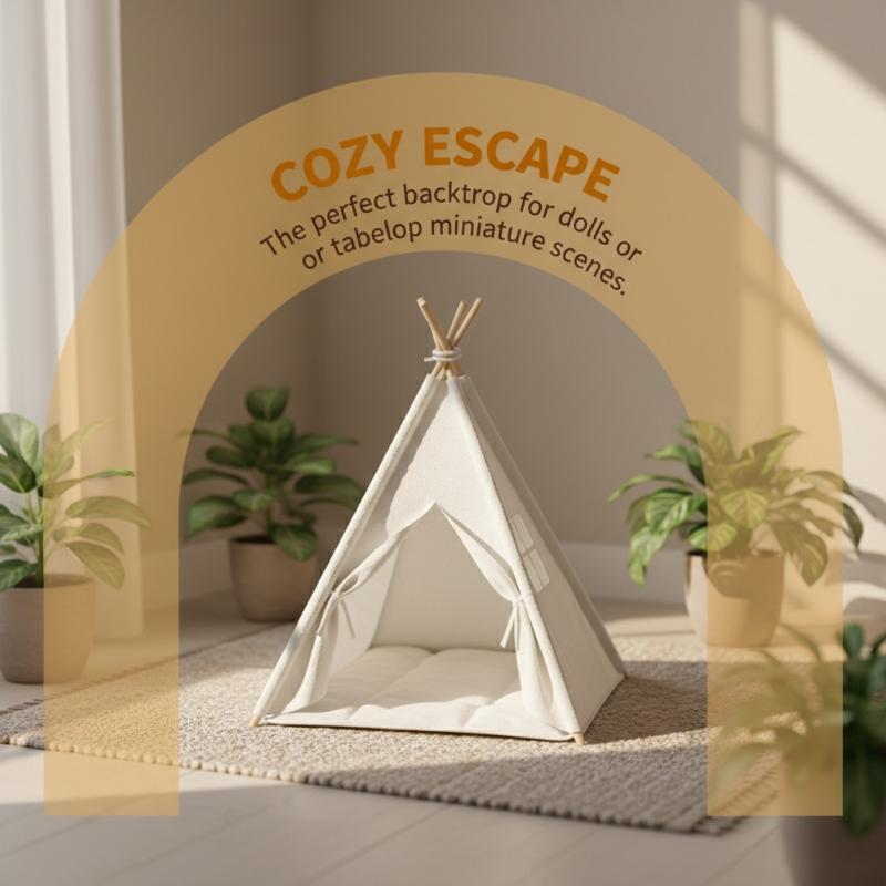 Outdoor Camping Gazebo - [JN] 1:12 Scale Camping Tent Model