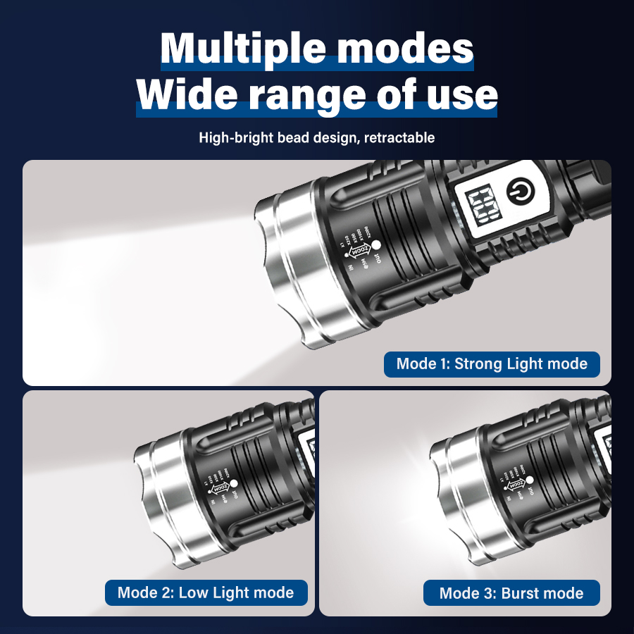 High Power 200000LM LED Flashl - Outdoor Camping Lampe 评论和价格