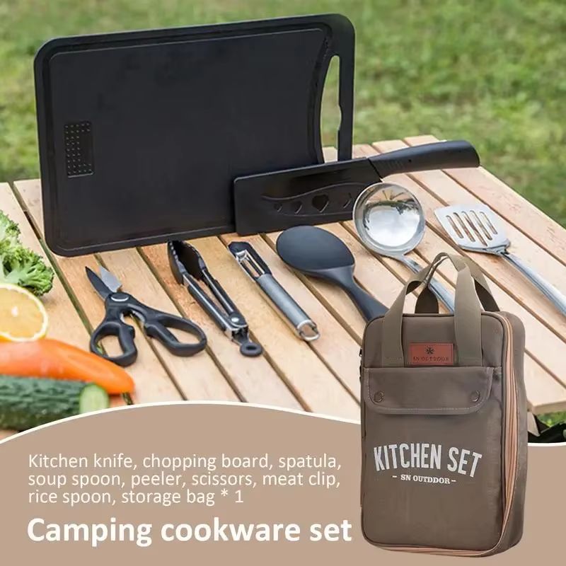 8pcs Camping Kitchen Cookware  - Outdoor Camping Kitchen With Sink 评论和价格