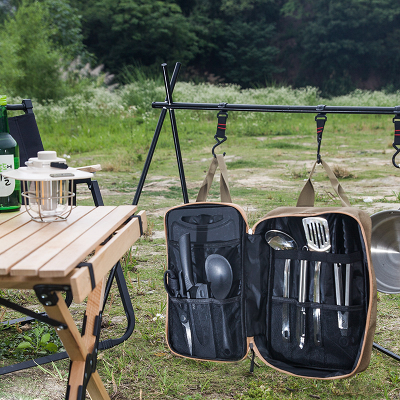8pcs Camping Kitchen Cookware  - Outdoor Camping Kitchen With Sink 评论和价格