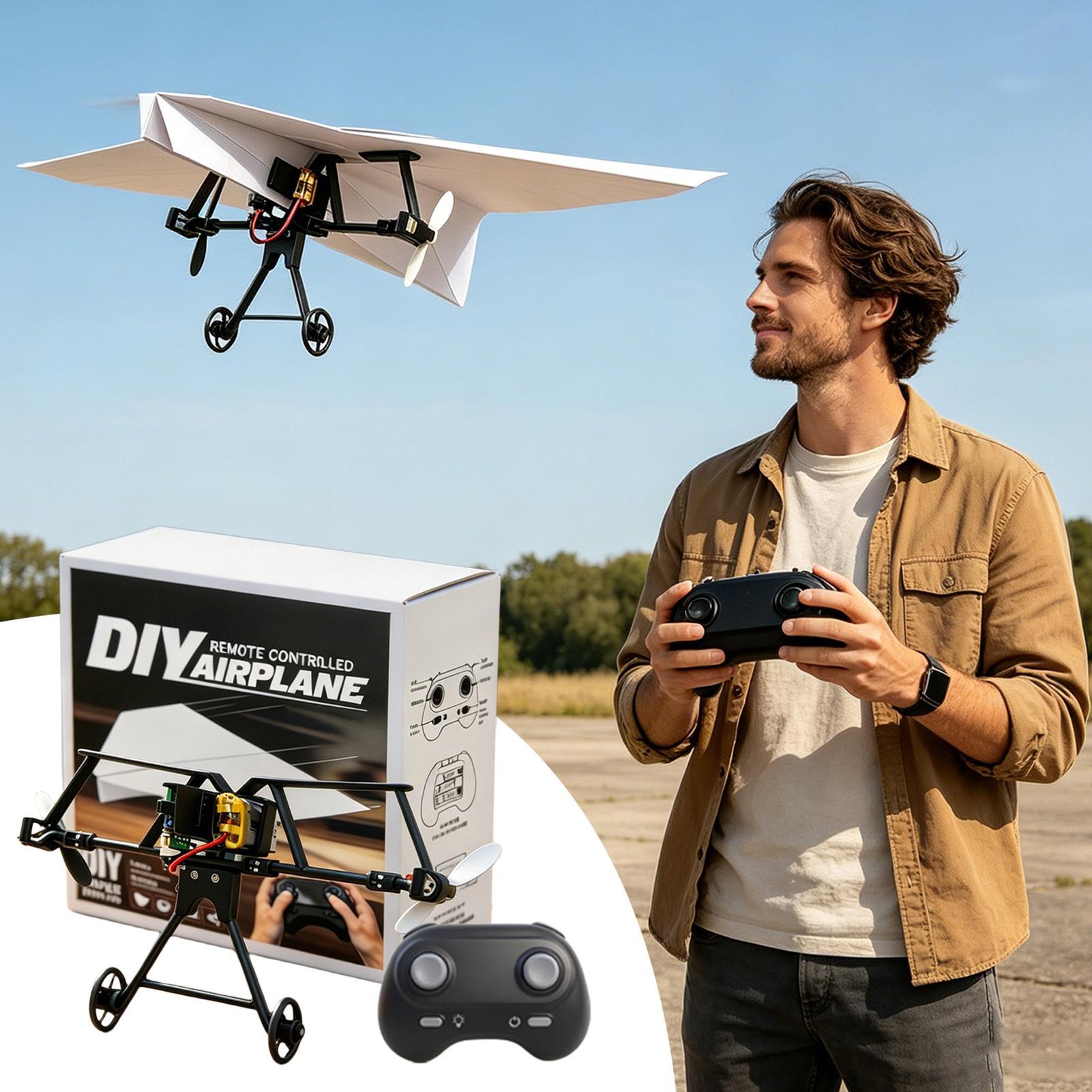 RC Paper Airplane Kit Remote C - Outdoor Camping Games 评论和价格