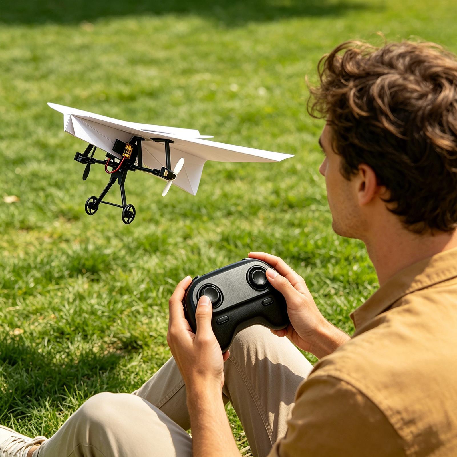 RC Paper Airplane Kit Remote C - Outdoor Camping Games 评论和价格