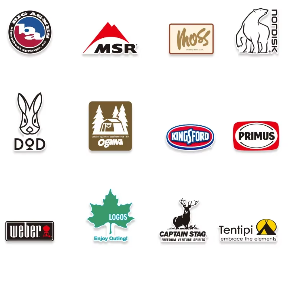 20Pcs Outdoor Stickers Pack Ca - Outdoor Camping Brands 评论和价格