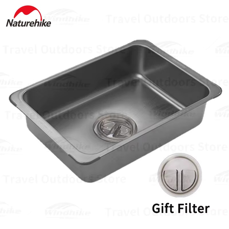 Naturehike Washing Sink Stainl - Outdoor Camping Kitchen With Sink 评论和价格