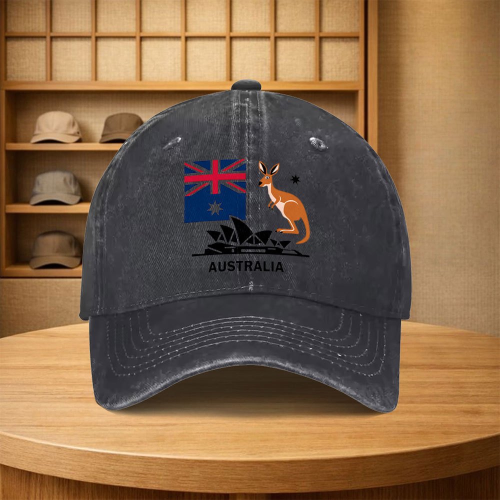Australia Flag Kangaroo Baseba - Outdoor Camping Australia 评论和价格