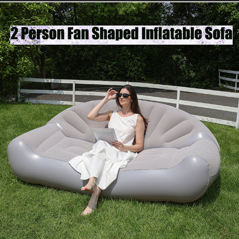 Fan Shaped Inflatable Sofa 2 P - Outdoor Camping Couch 评论和价格