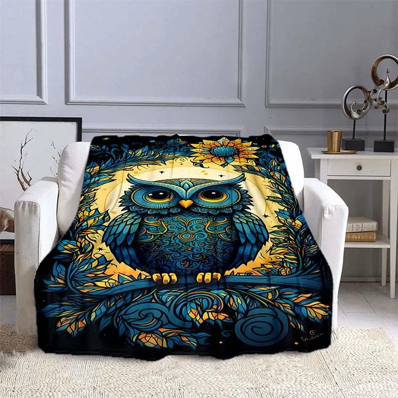 10 Sizes Owl Pattern Blanket W - Outdoor Camping Heated Blanket 评论和价格