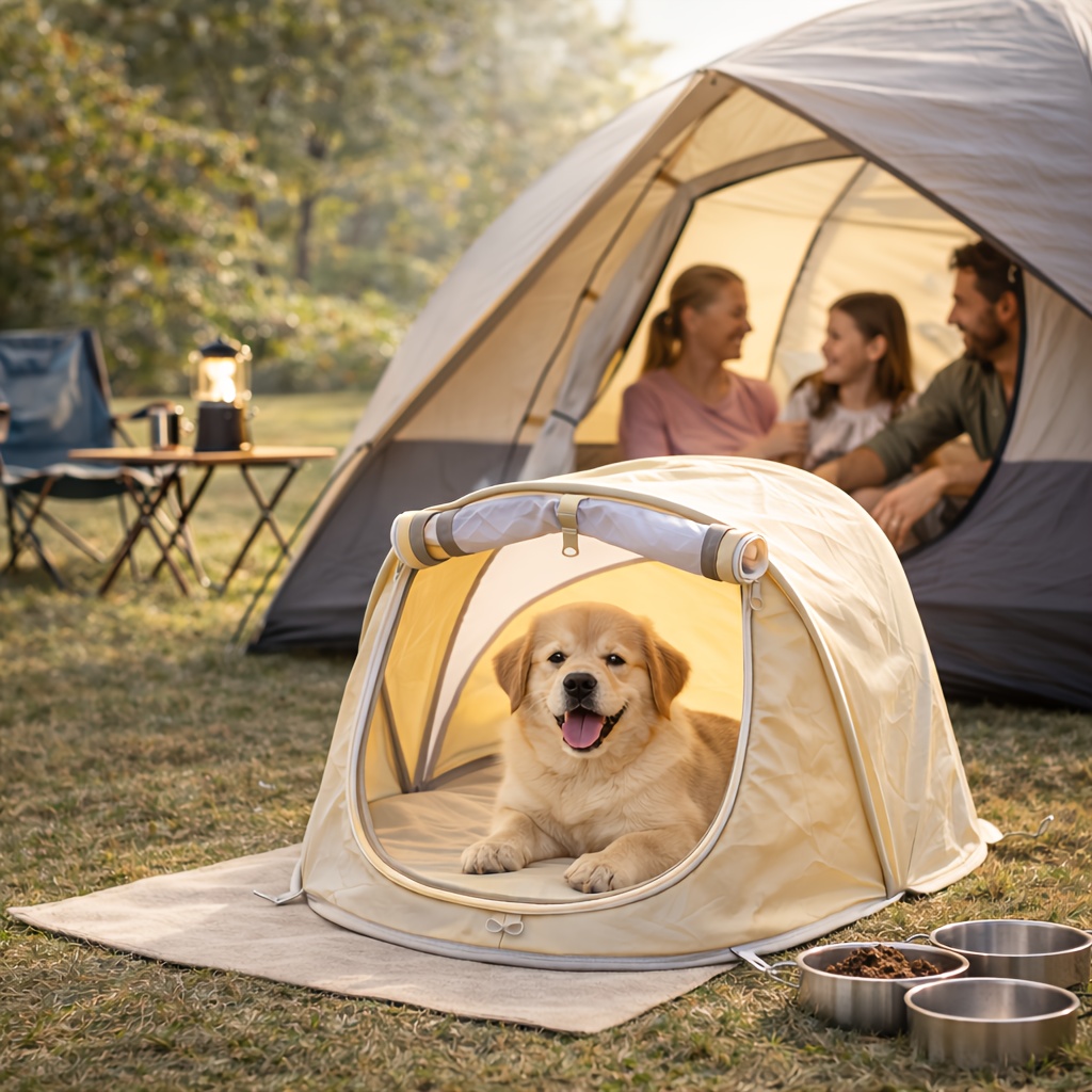 Foldable Pet Tent Portable Dog - Outdoor Camping Dog Kennel 评论和价格