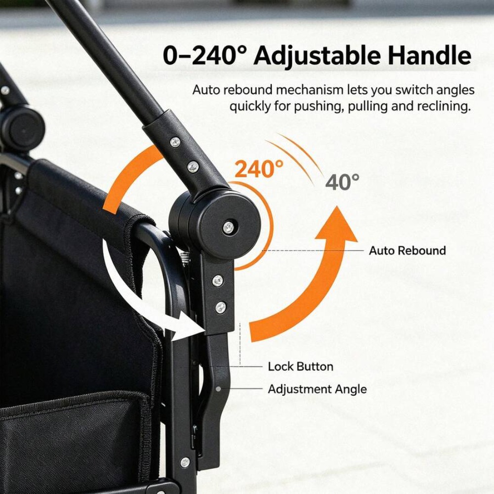 3-In-1 Seat Wagon Cart with Cu - Outdoor Camping Shop 评论和价格