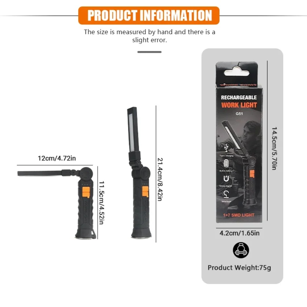 Portable COB LED Flashlight US - Outdoor Camping Lampe 评论和价格