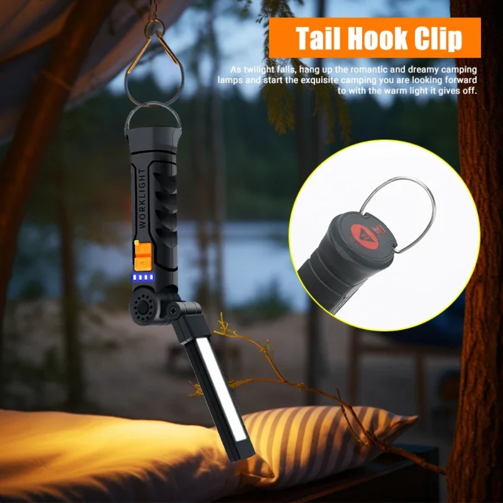 Portable COB LED Flashlight US - Outdoor Camping Lampe 评论和价格