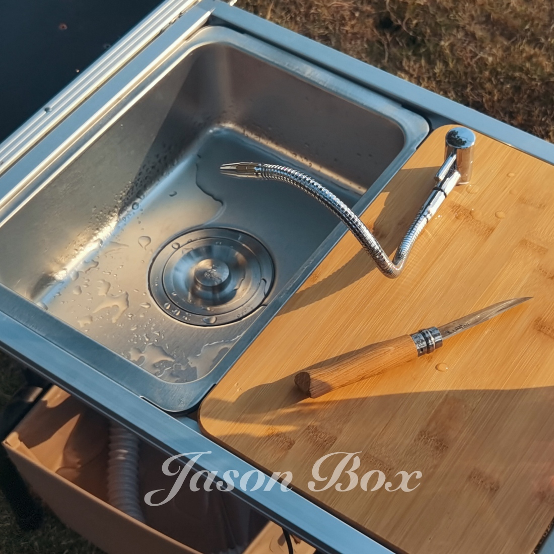 Outdoor IGT Camping Table Kitc - Outdoor Camping Kitchen With Sink 评论和价格