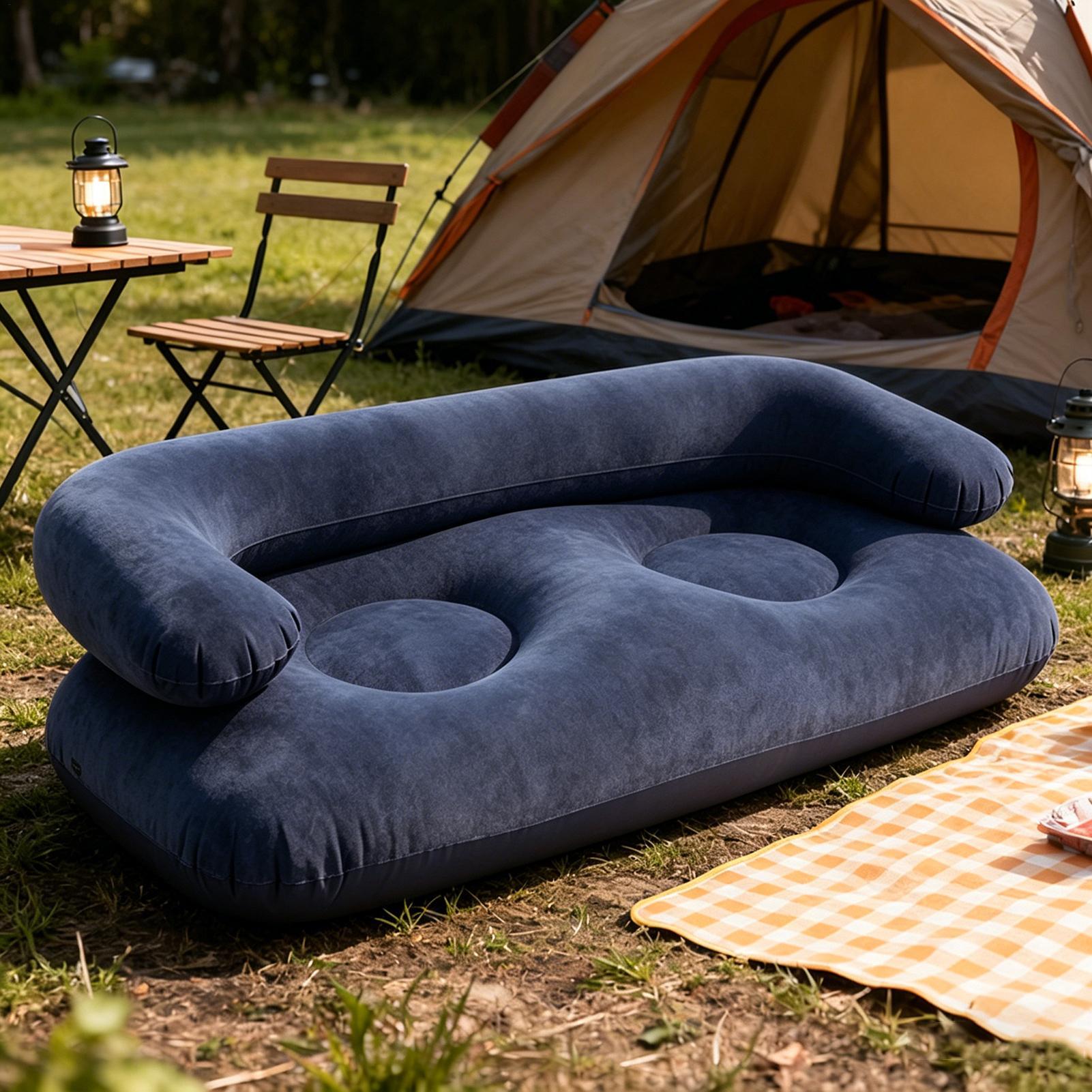 Double Inflatable Air Sofa Two - Outdoor Camping Couch 评论和价格