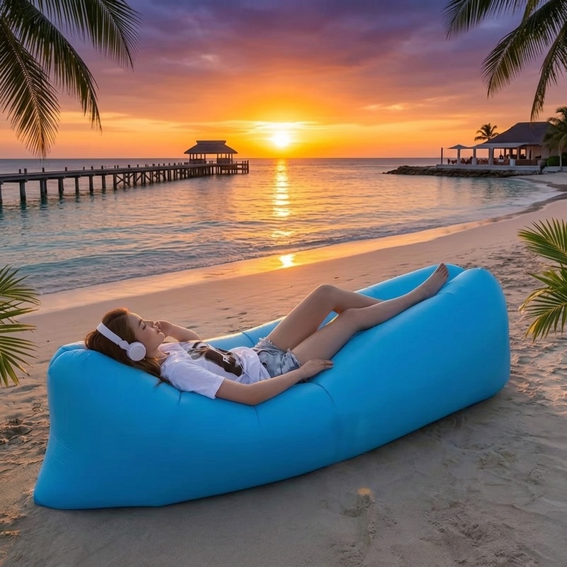 Portable Inflatable Air Sofa,  - Outdoor Camping Couch 评论和价格