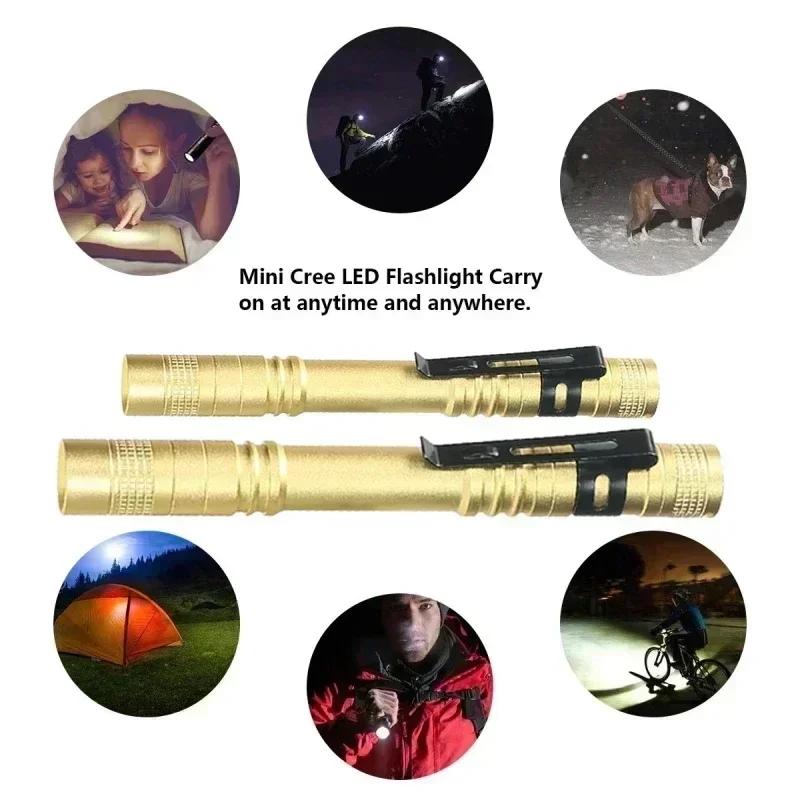 Portable Mini LED Pen Flashlig - Outdoor Camping Lampe 评论和价格