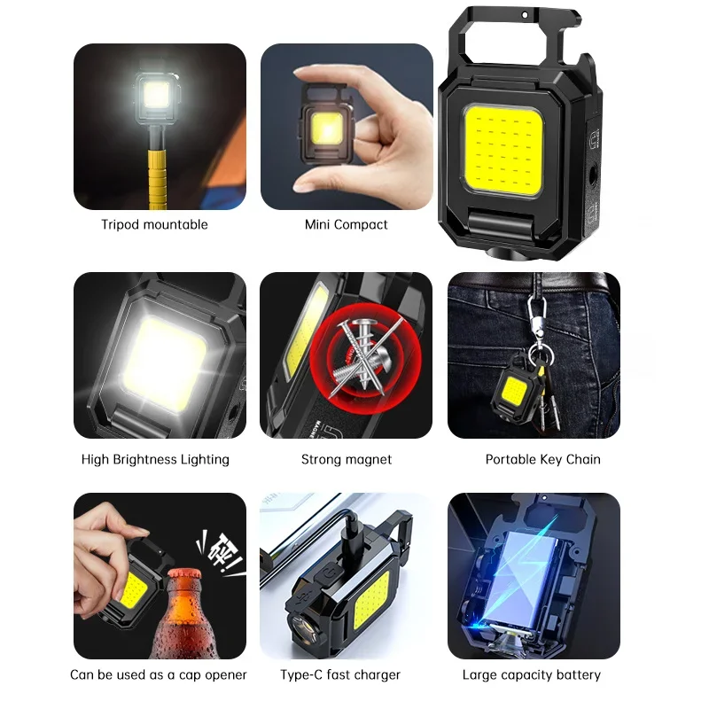 Mini Flashlight Keychain Light - Outdoor Camping Lampe 评论和价格