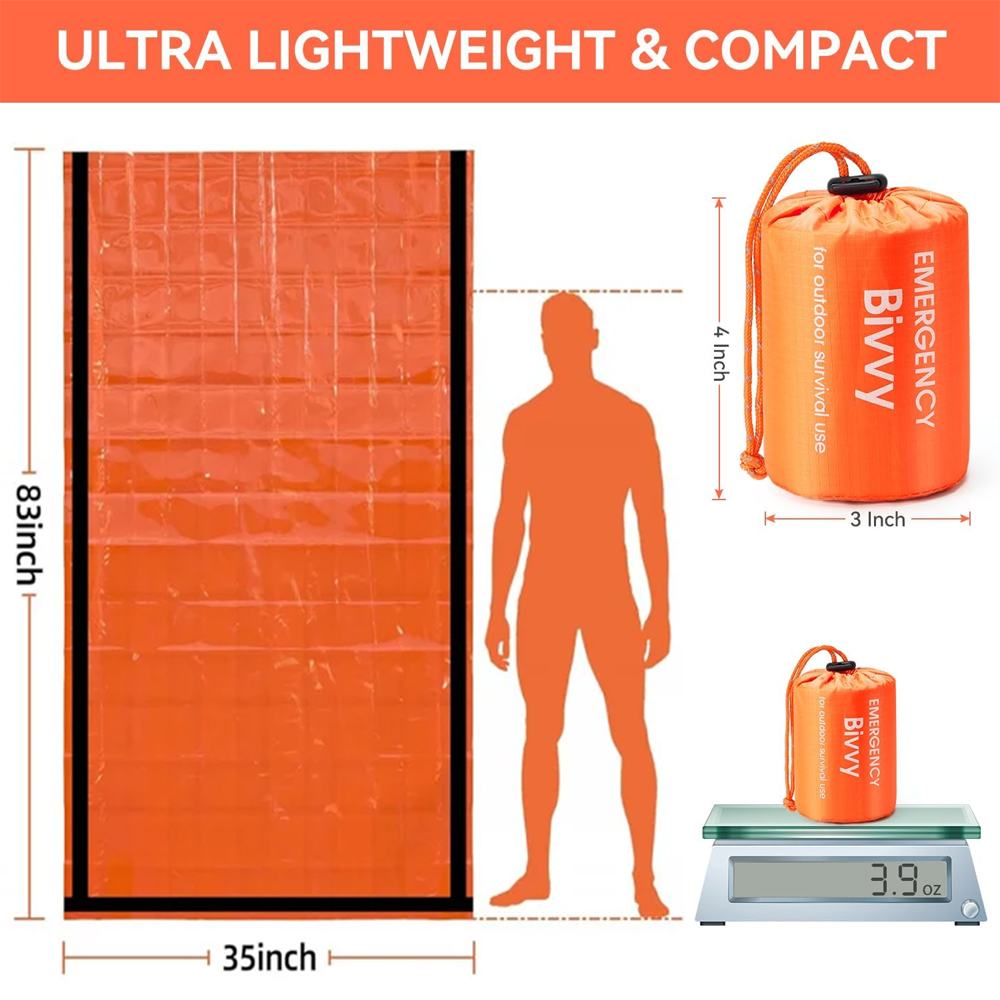 Emergency Sleeping Bag Surviva - Emergency Mylar Blanket 评论和价格