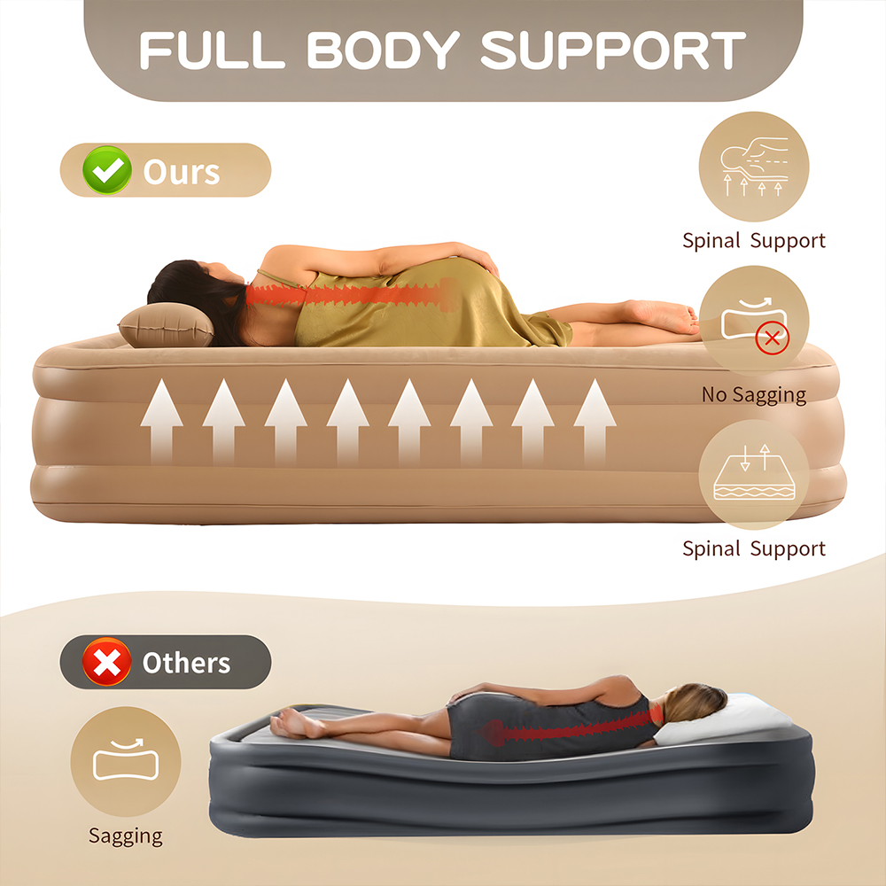 Queen Air Mattress with Built  - Outdoor Camping Couch 评论和价格