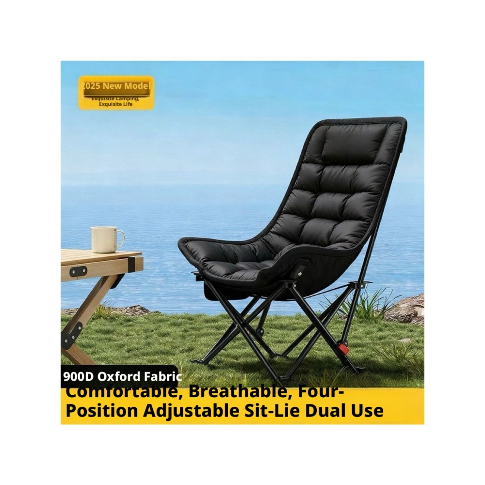 Thickened Cotton Outdoor Foldi - Outdoor Camping Recliner 评论和价格
