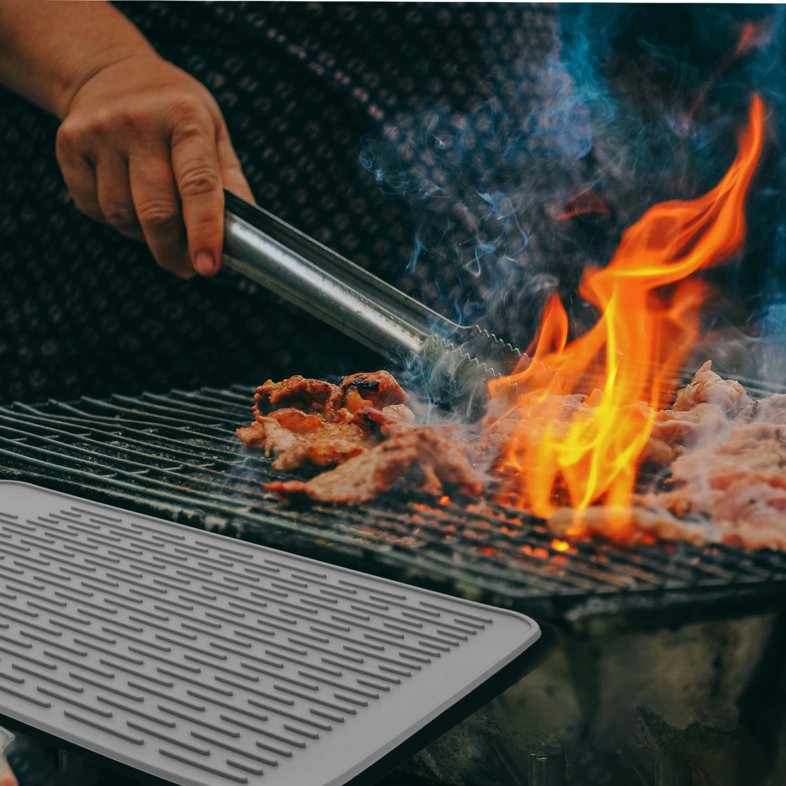1pc Silicone Grill Mat Multipu - Outdoor Gas Stove 评论和价格