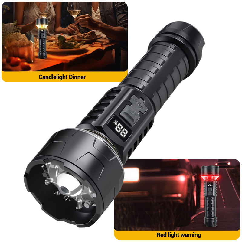 COB LED Flashlight Rechargeabl - Outdoor Camping Lampe 评论和价格