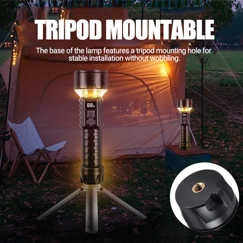 COB LED Flashlight Rechargeabl - Outdoor Camping Lampe 评论和价格