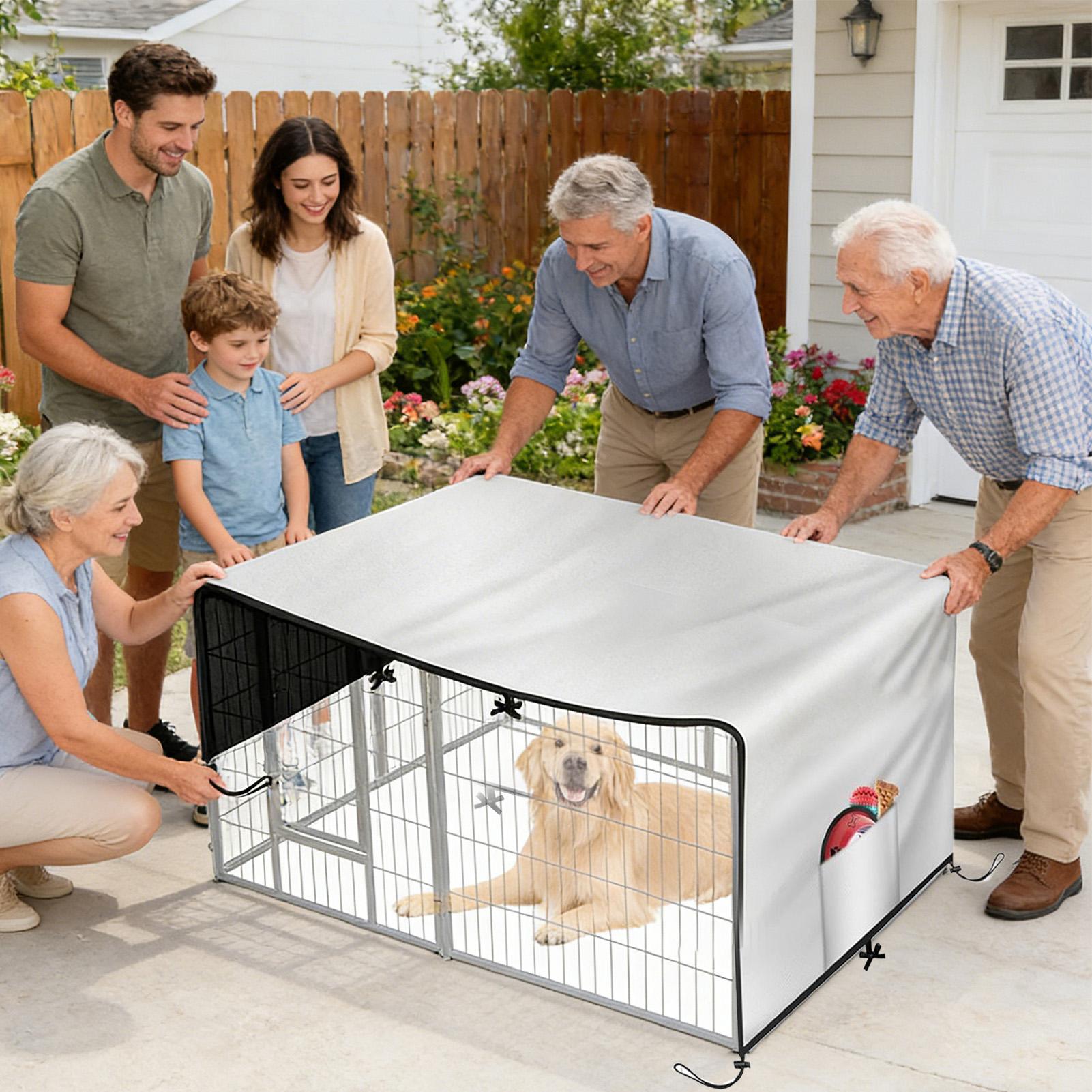 Dog Crate Cover 210D Oxford Pr - Outdoor Camping Dog Kennel 评论和价格