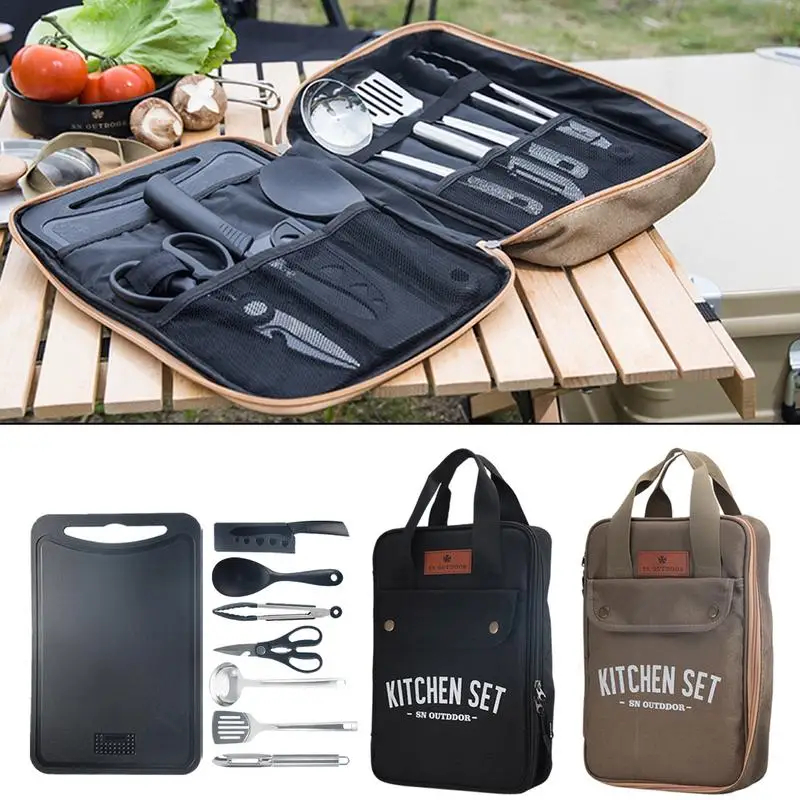 8pcs Camping Kitchen Cookware  - Outdoor Camping Kitchen With Sink 评论和价格