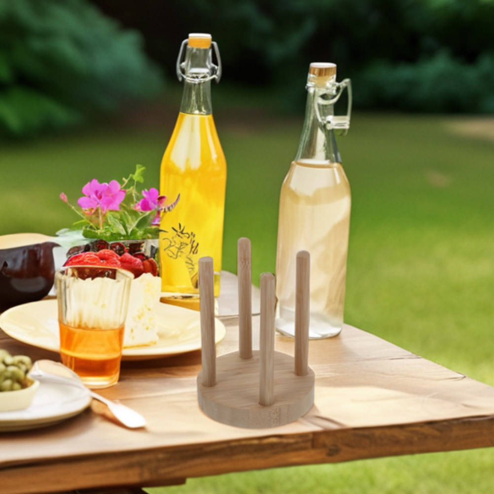 Compact Wooden Cup Holder for  - Outdoor Activities In Camping 评论和价格