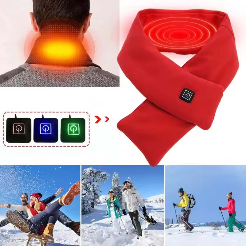 USB Women Men Heating Scarf Te - Outdoor Camping Winter 评论和价格