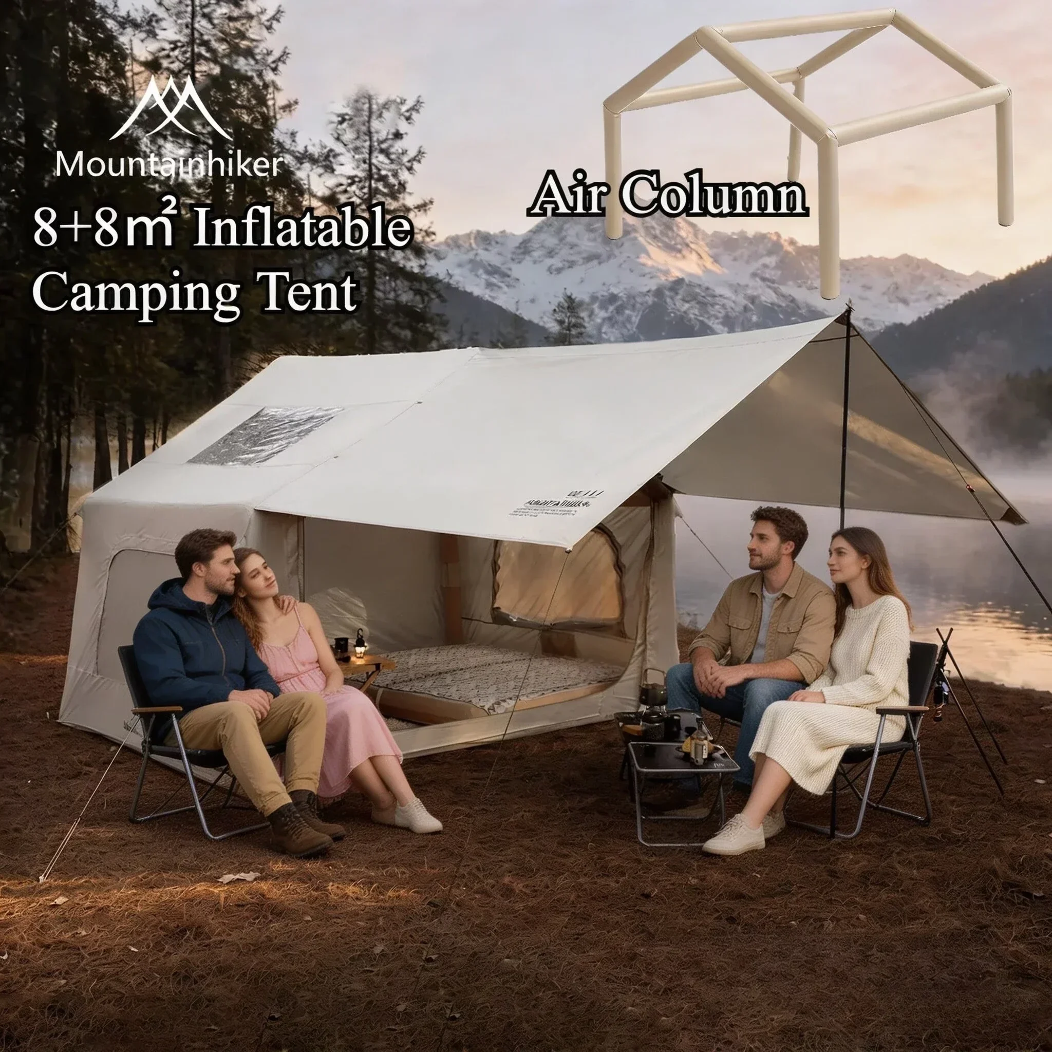 8+8㎡ MOUNTAINHIKER Inflatable  - Outdoor Camping Gazebo 评论和价格