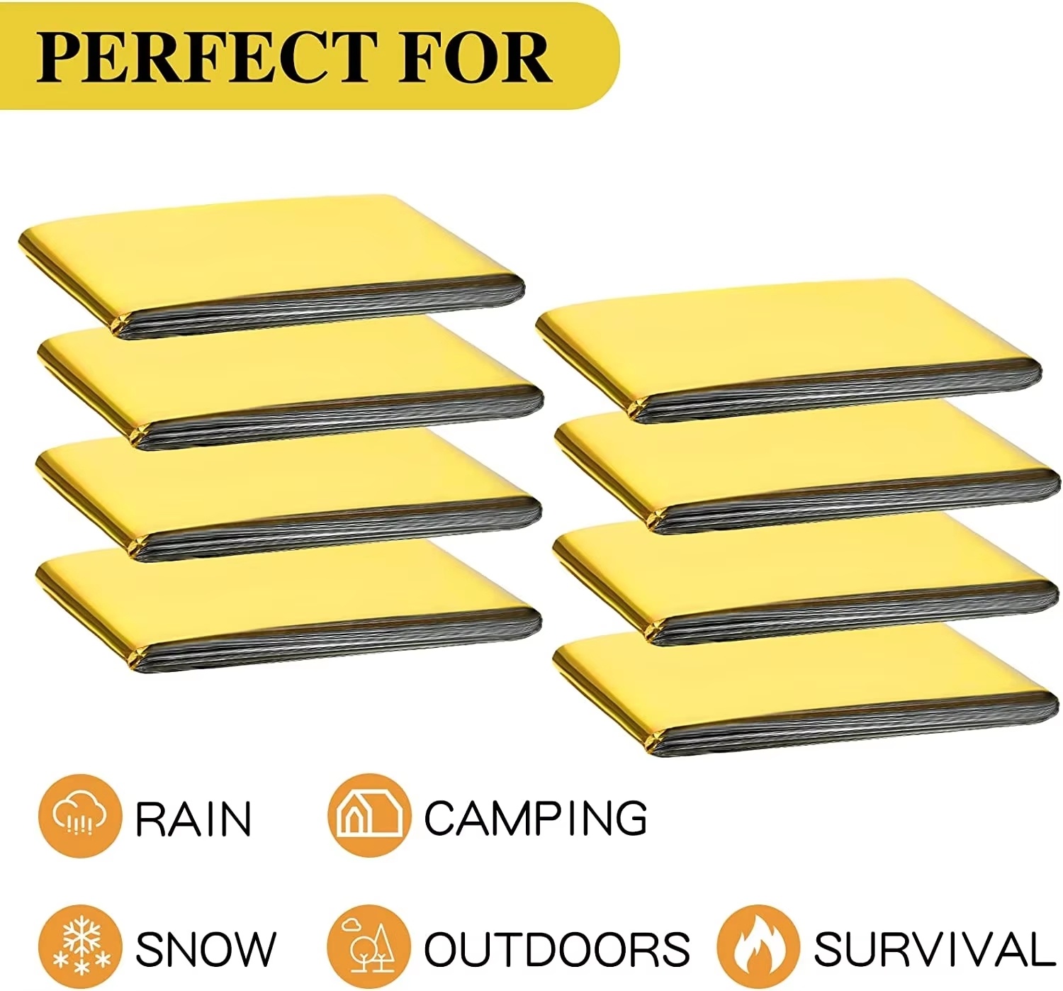 5-30Pc Outdoor Emergency Gold- - Emergency Mylar Blanket 评论和价格