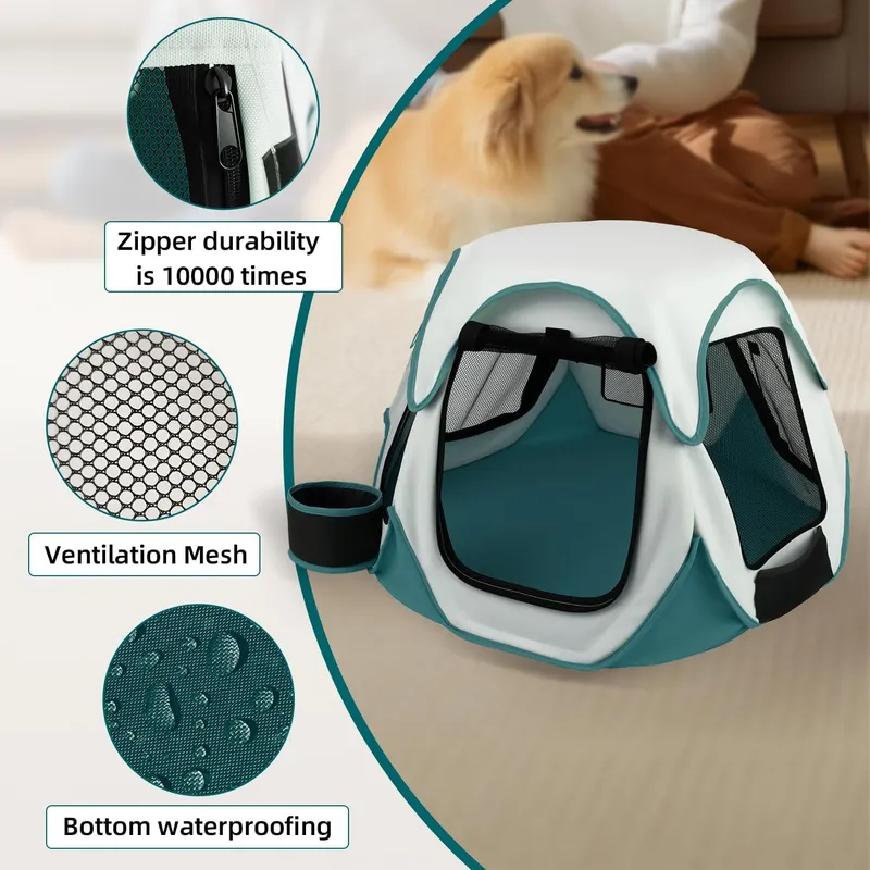 Portable Foldable Pet Carrier  - Outdoor Camping Dog Kennel 评论和价格