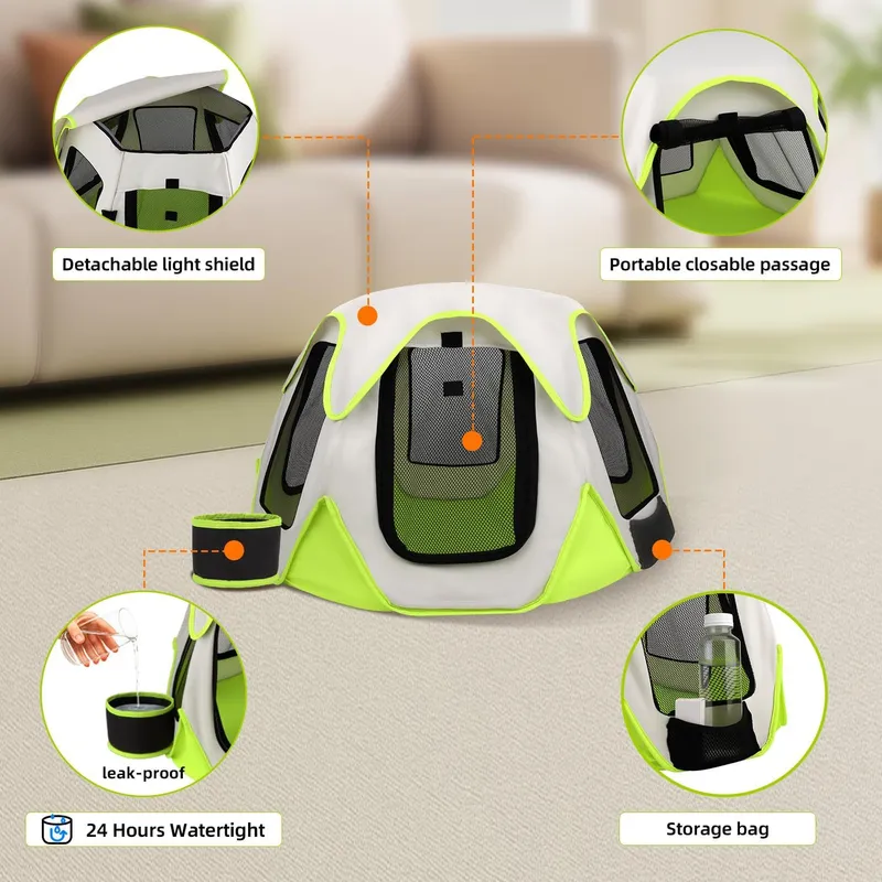 Portable Foldable Pet Carrier  - Outdoor Camping Dog Kennel 评论和价格