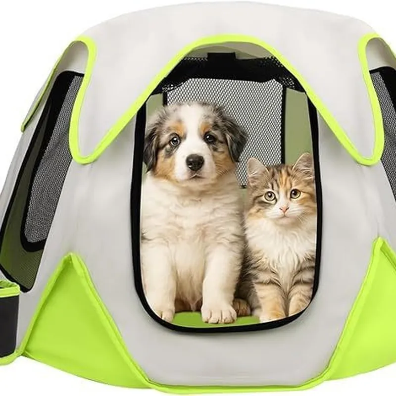 Portable Foldable Pet Carrier  - Outdoor Camping Dog Kennel 评论和价格