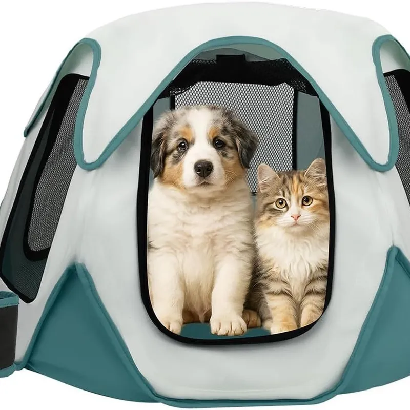 Portable Foldable Pet Carrier  - Outdoor Camping Dog Kennel 评论和价格