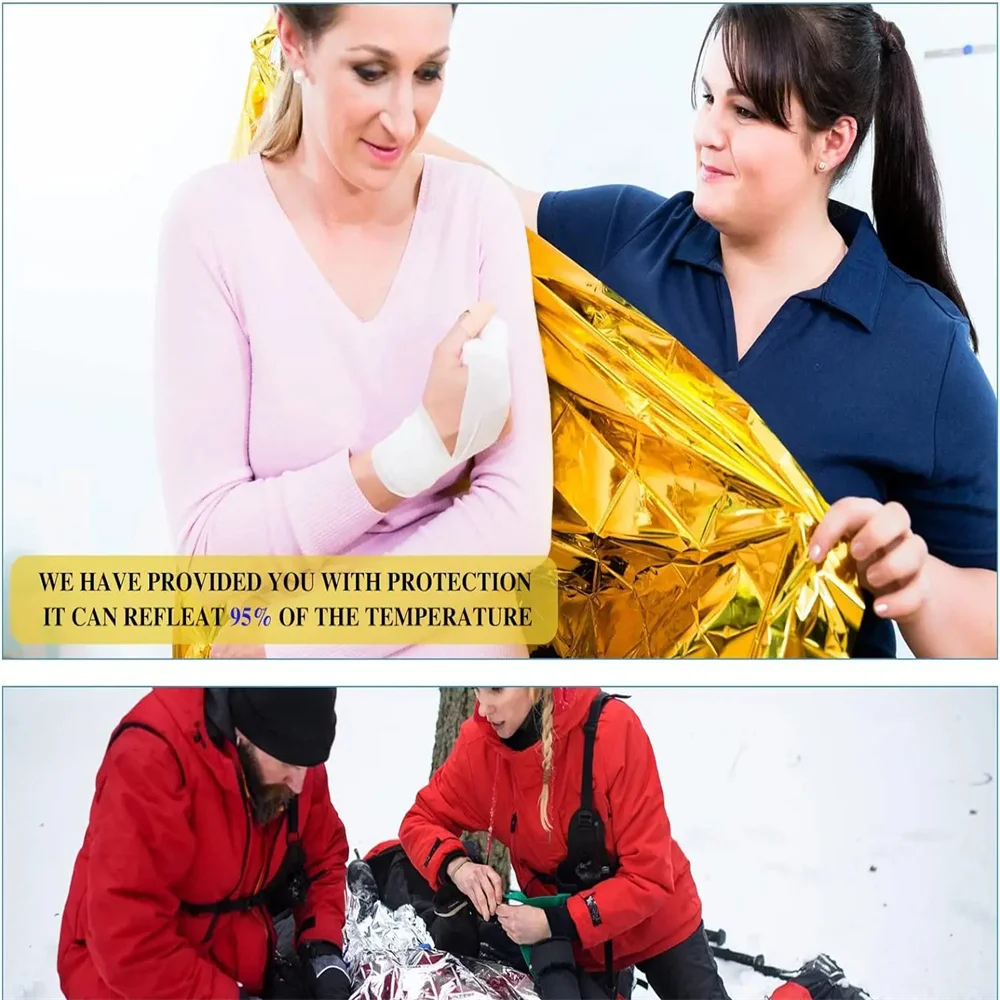 5Pcs Emergency Thermal Blanket - Emergency Mylar Blanket 评论和价格