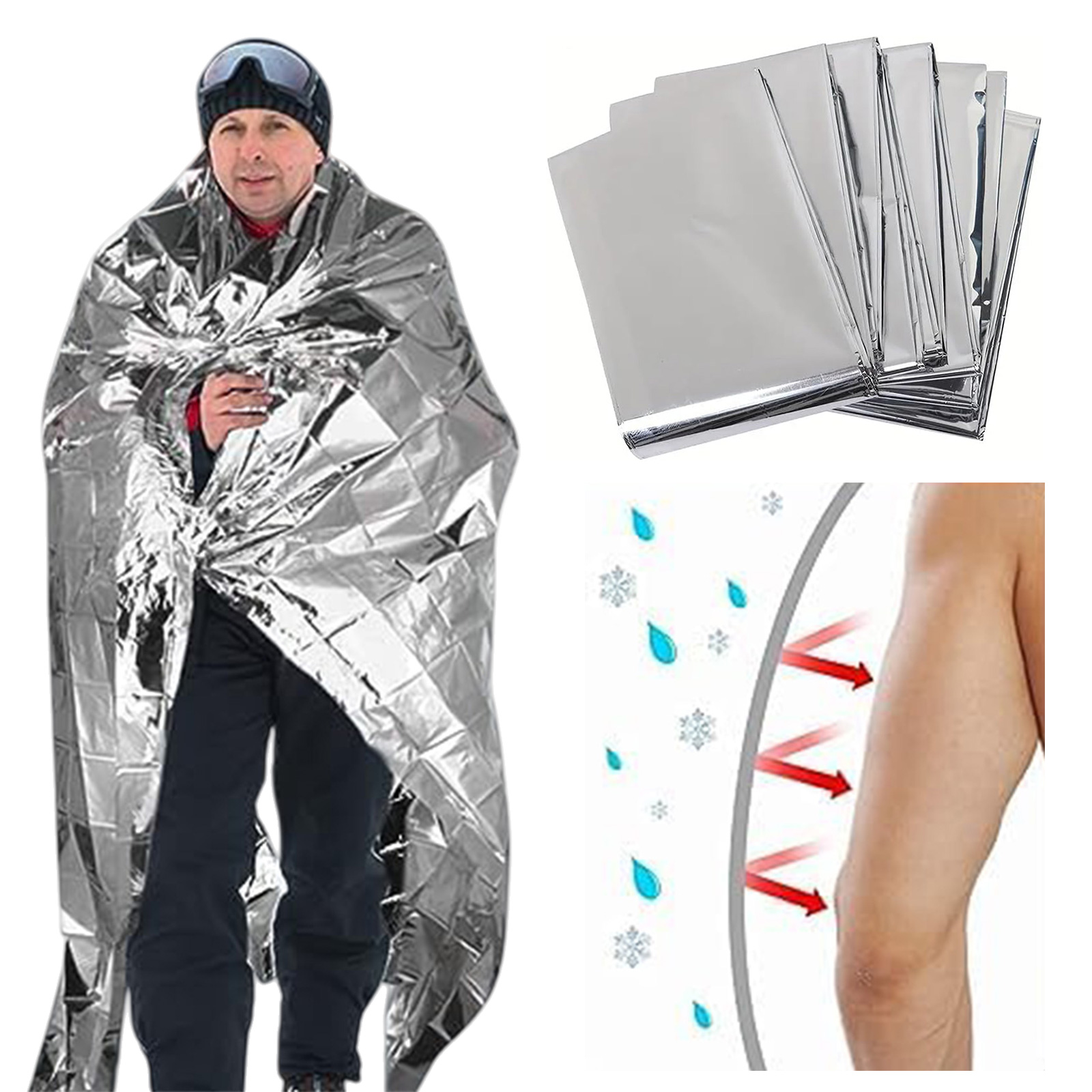 Emergency Mylar Blankets Multi - Emergency Mylar Blanket 评论和价格