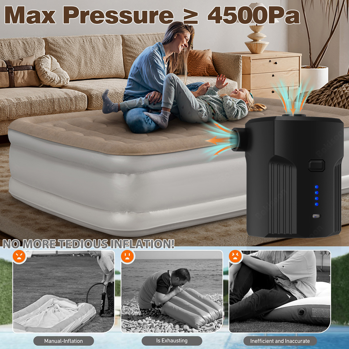 Portable Electric Air Pump for - Outdoor Camping Couch 评论和价格