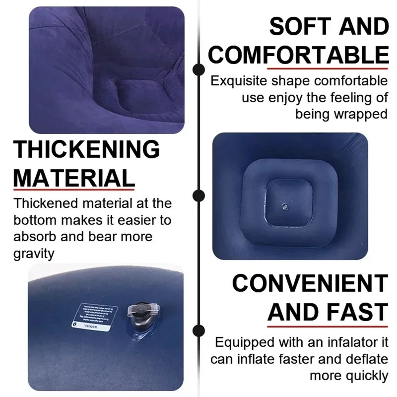 Large Lazy Inflatable Sofa Cha - Outdoor Camping Couch 评论和价格