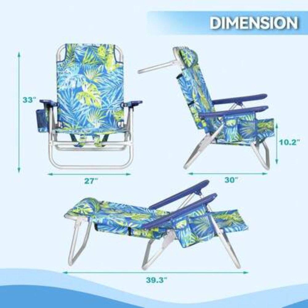 Folding Backpack Beach Chair f - Outdoor Camping Recliner 评论和价格