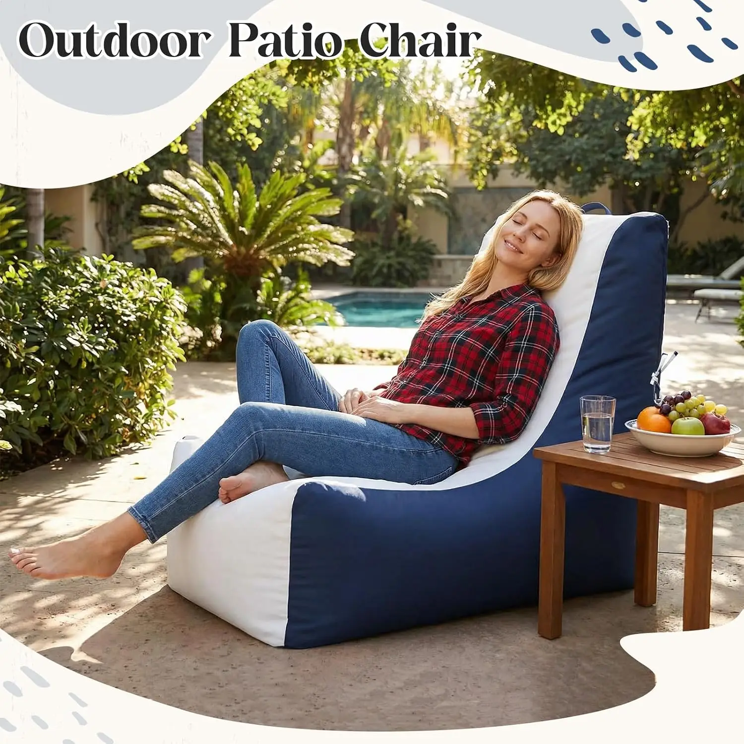 1 Pcs Boat Bean Bag Chair Loun - Outdoor Camping Couch 评论和价格