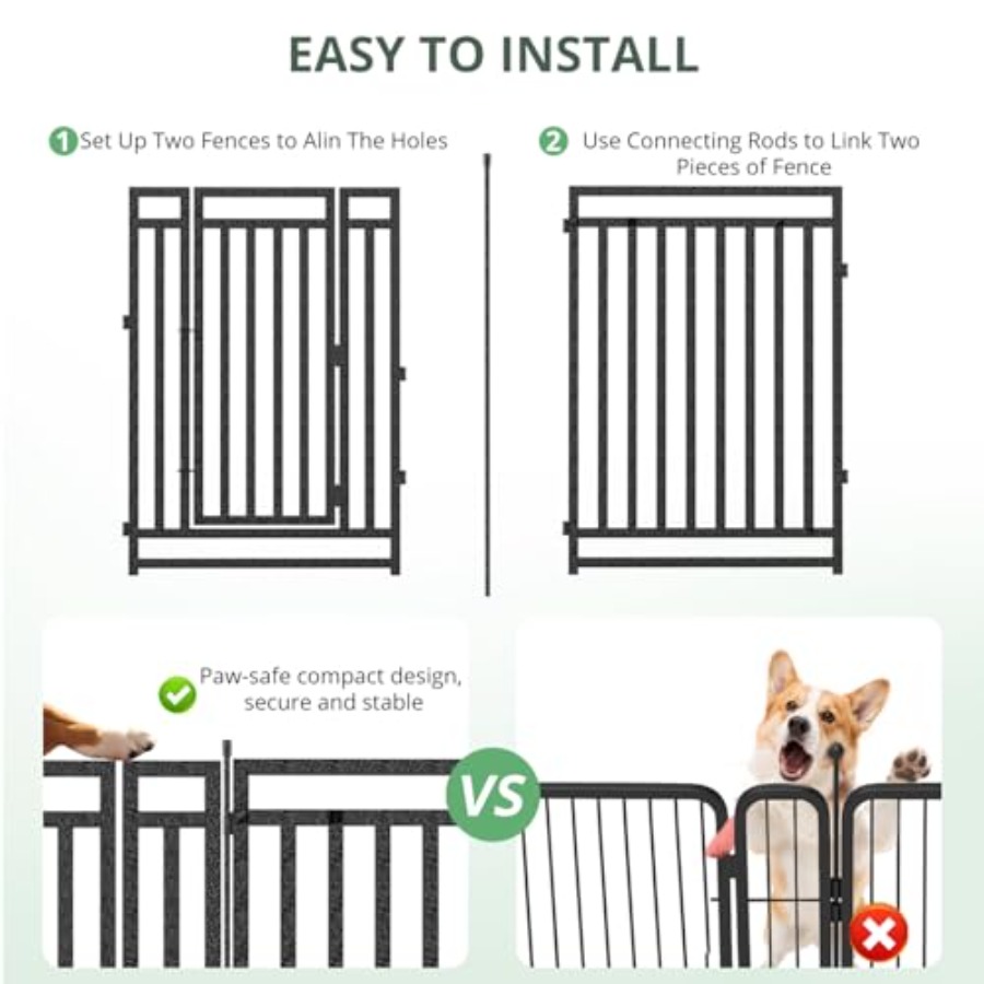 Dog Fence Outdoor for Yard Dog - Outdoor Camping Dog Kennel 评论和价格