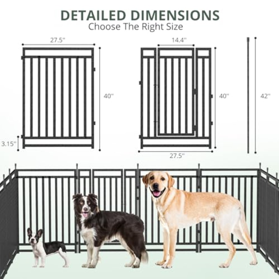 Dog Fence Outdoor for Yard Dog - Outdoor Camping Dog Kennel 评论和价格