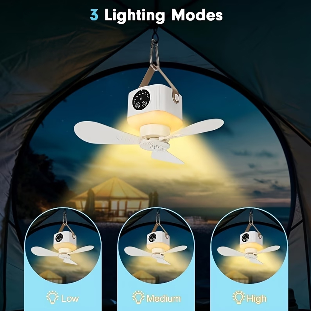 Portable Ceiling Fan with Ligh - Outdoor Camping Gazebo 评论和价格
