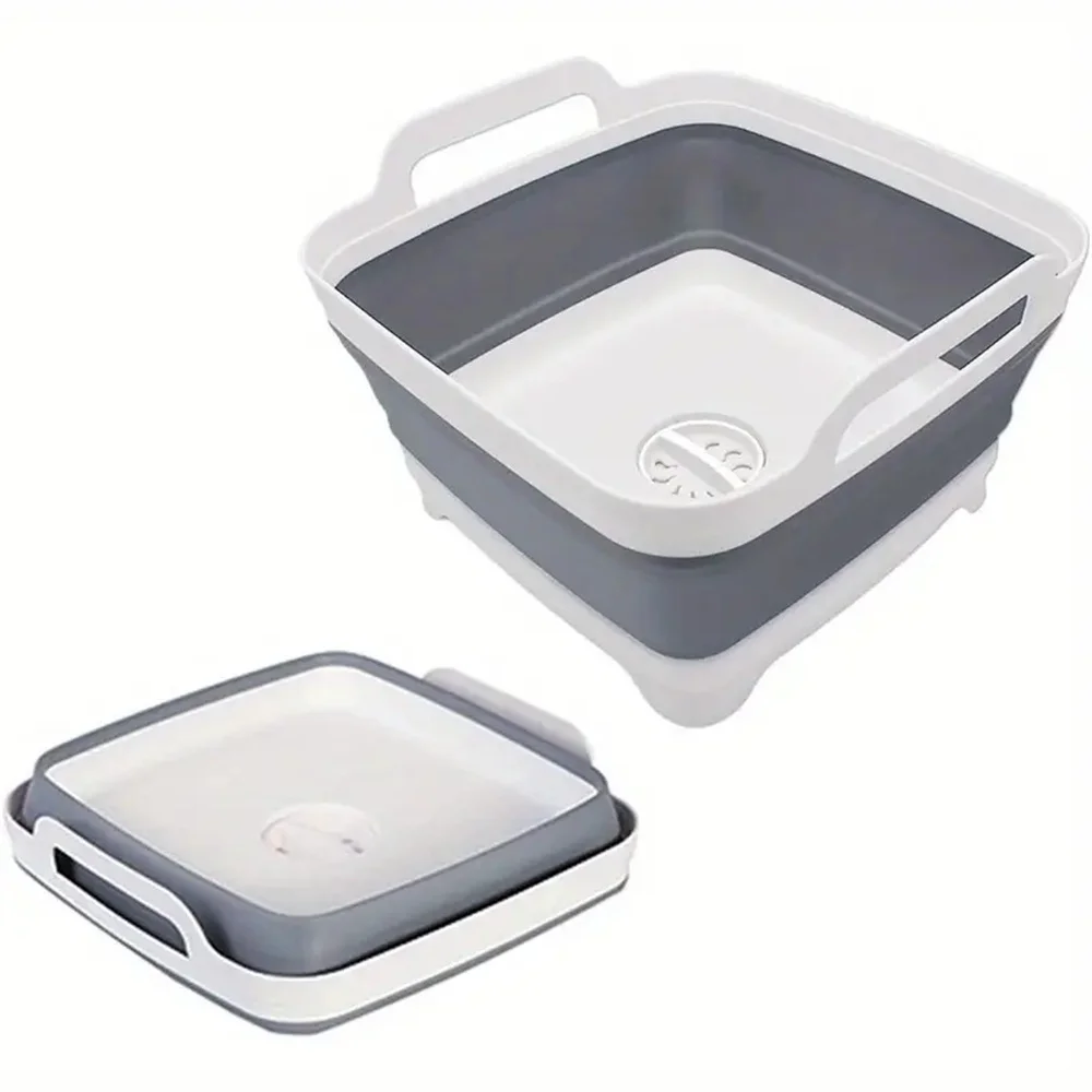 1Pc Square Fruit Vegetable Was - Outdoor Camping Kitchen With Sink 评论和价格