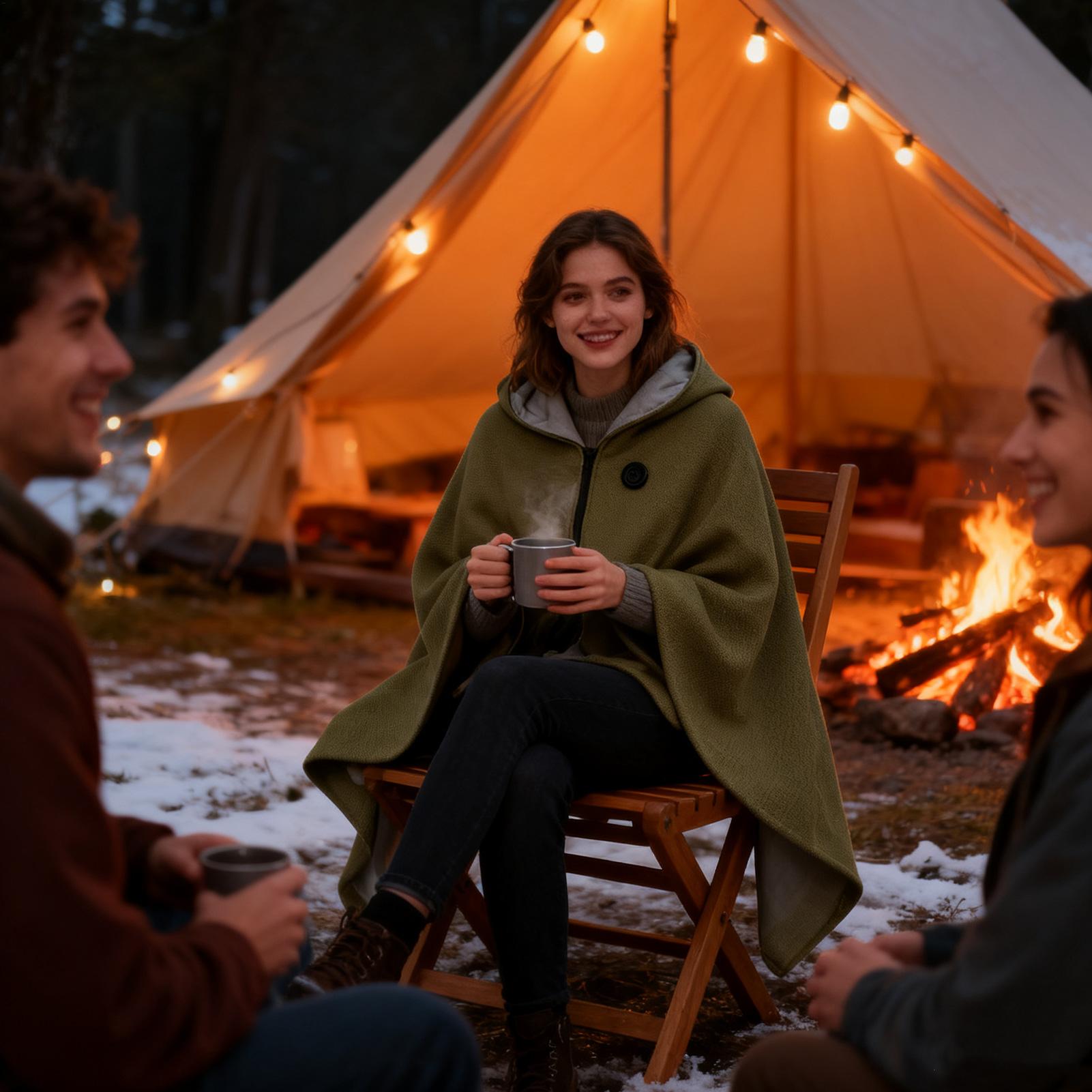 Heated Shawl 3 Gears Electric  - Outdoor Camping Heated Blanket 评论和价格