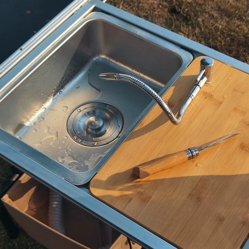 Camping Sink Module with Fauce - Outdoor Camping Kitchen With Sink 评论和价格
